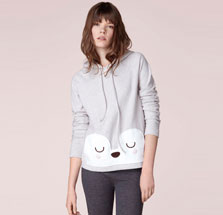 Sudadera polar patch animales