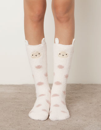 Sheep fleece socks