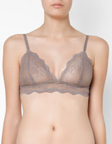 Lace foamless bra