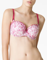 Floral print foam bra