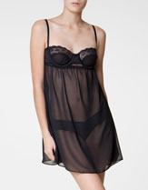 Lace and gauze nightdress