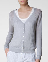 Loose knit cardigan