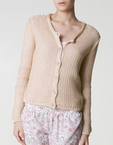 Loose knit cardigan