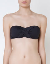 Twist bandeau bikini top