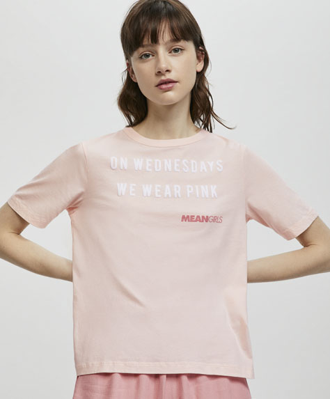 Camiseta mean girls rosa_