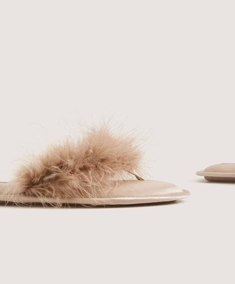 Terlik Ayakkabı Kadın modasında 2019 sonbahar kış trendleri Oysho