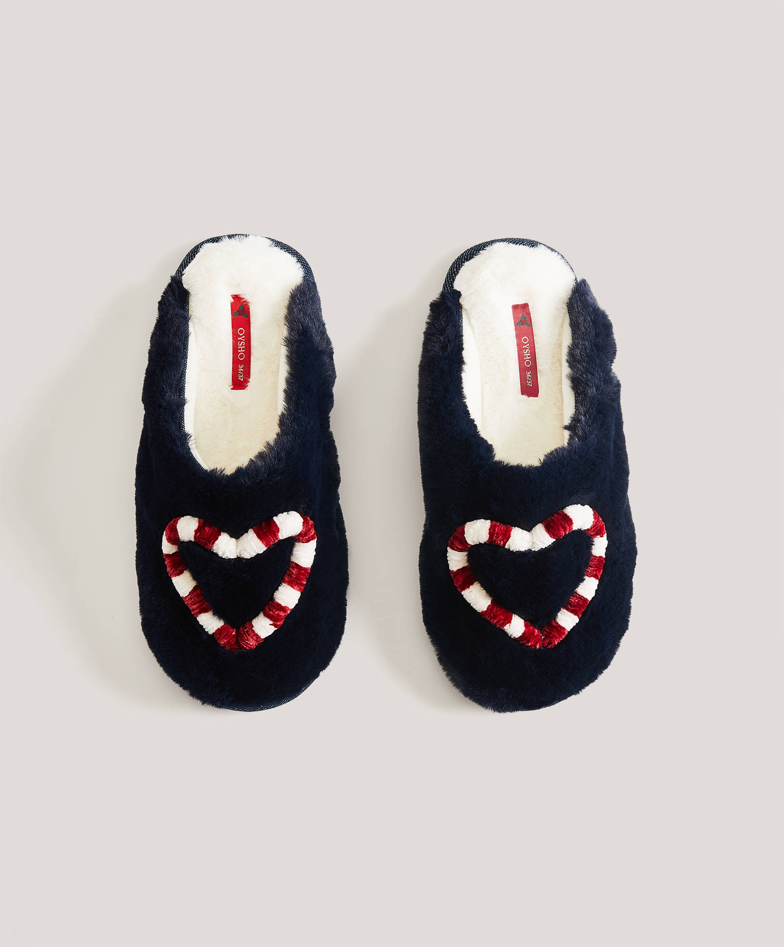 candy cane slippers
