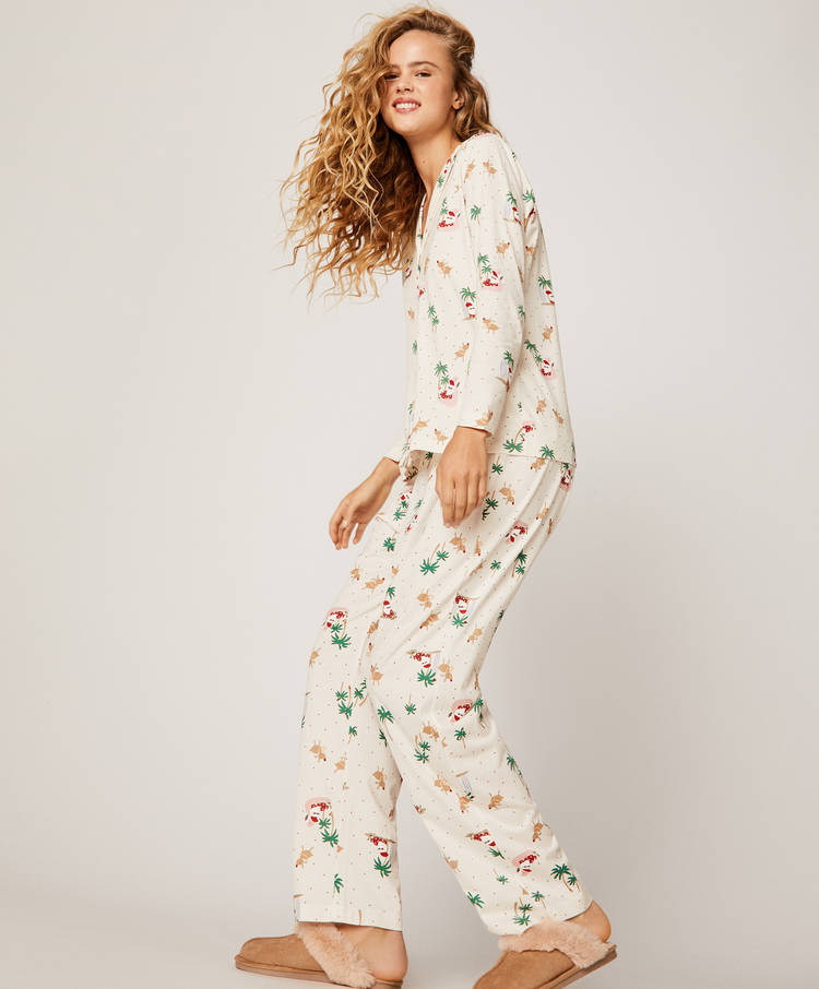 Tropical Christmas trousers - New In - Pyjamas and homewear | Oysho Costa  Rica