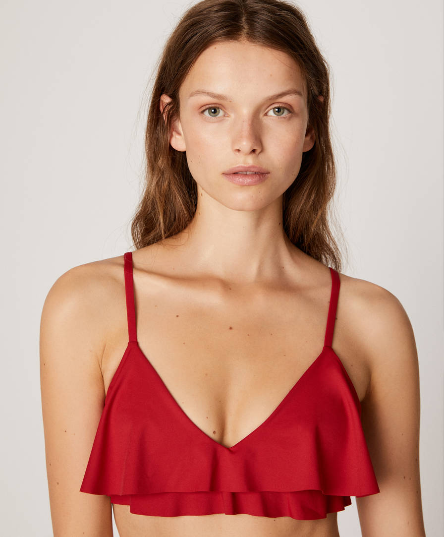 oysho red swimsuit