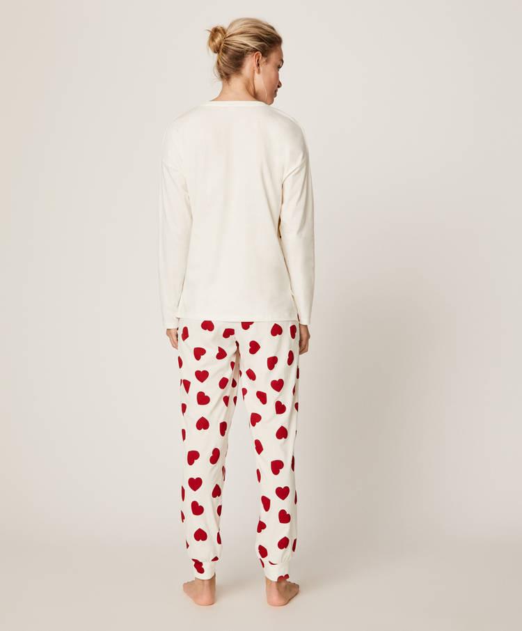 Pantalón corazones - Pantalones largos - Pantalones y shorts - Pijamas y  homewear | Oysho Andorra