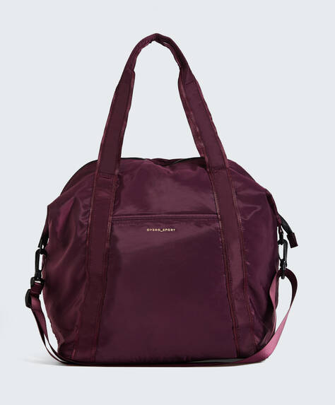 Sports Bag With Contrasting Zip Oysho Turkiye