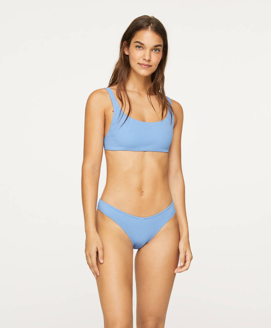 blue colour bikini