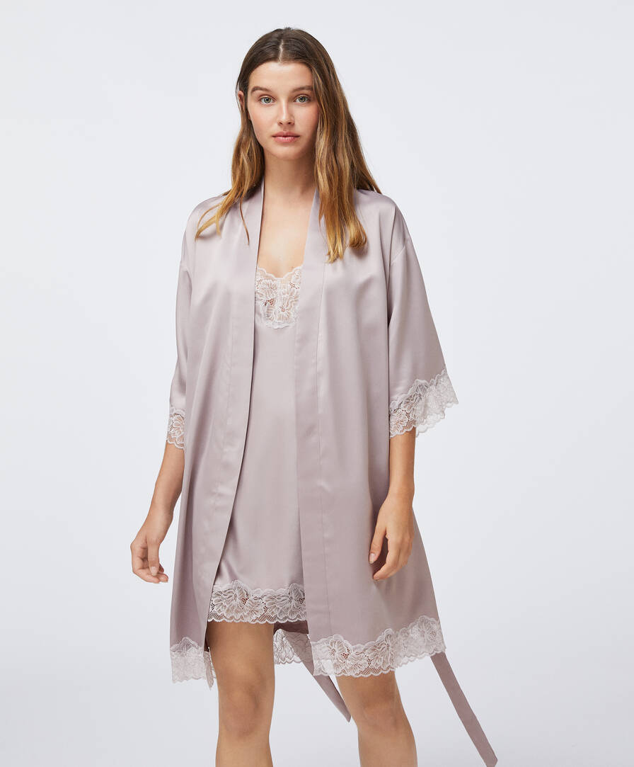 satin nightdress set