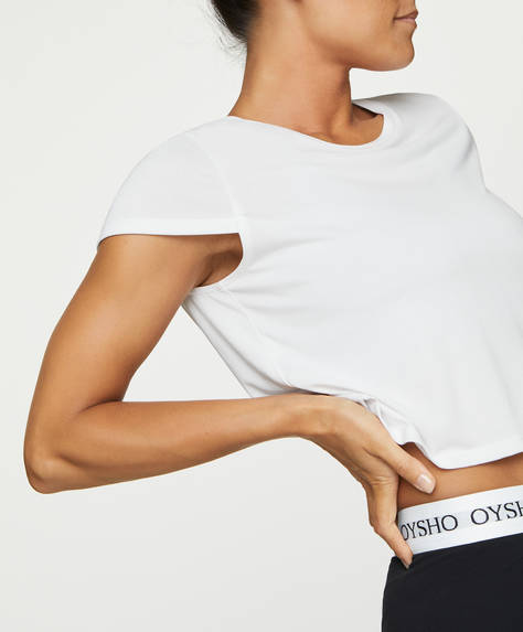 Cropped Modal T Shirt Oysho Turkiye