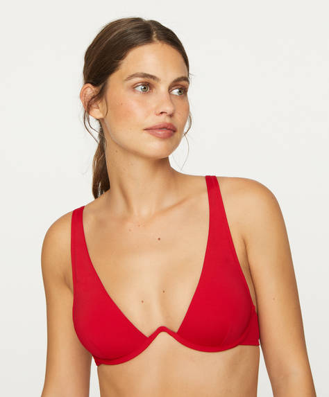 Balenli Bikini Ustu Bikini Mayo Bikini Ve Plaj Giyimi Oysho