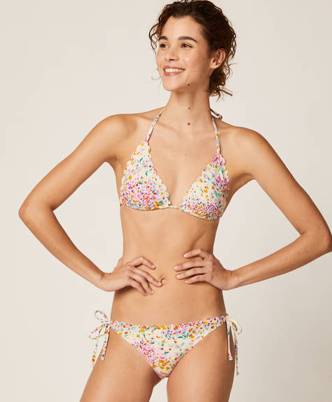 Ditsy Floral Classic Bikini Briefs Oysho Turkiye