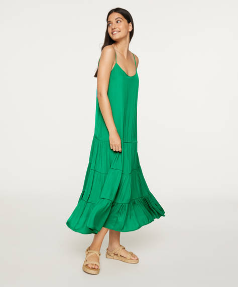 oysho green dress