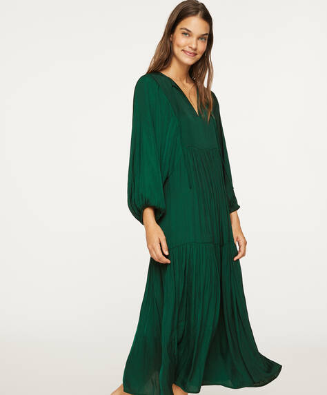 oysho green dress