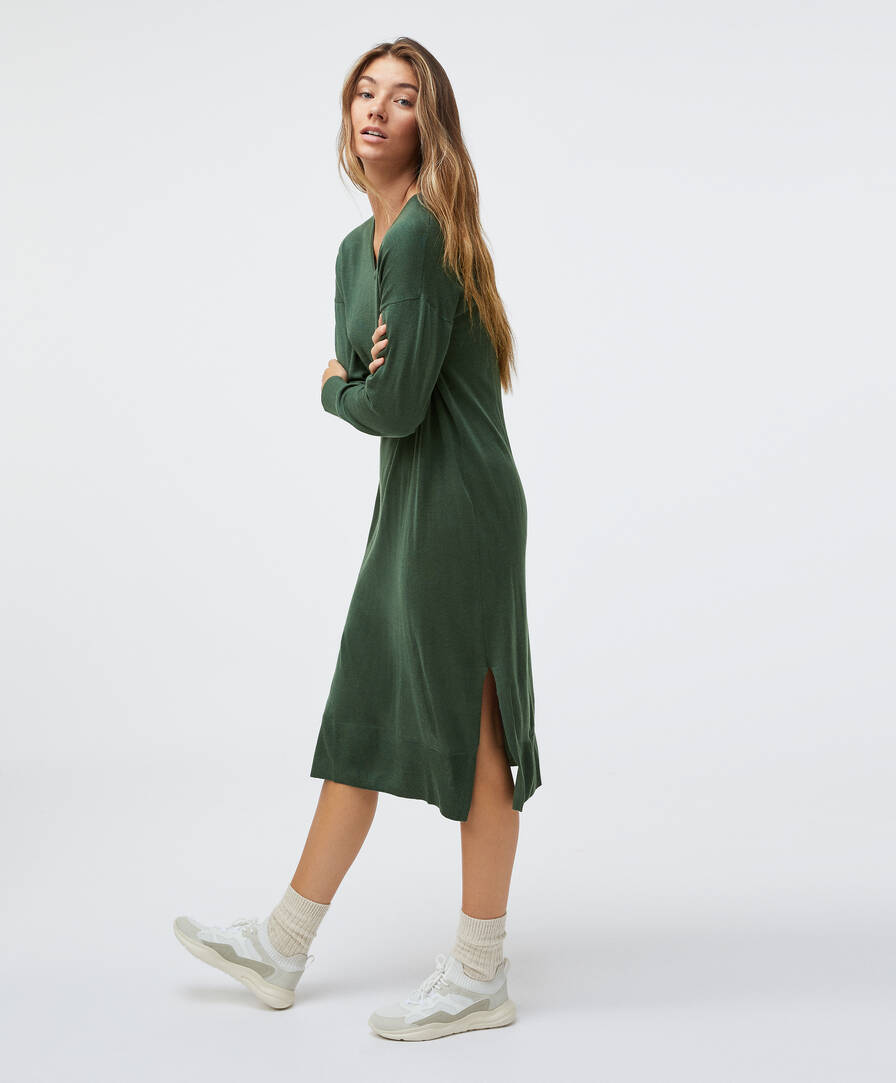 fine knit midi dress