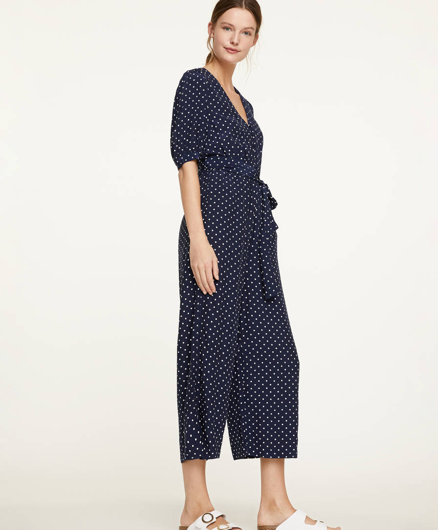 Polka Dot Jumpsuit Dresses And Skirts Swimwear And Beachwear Oysho Kosovo