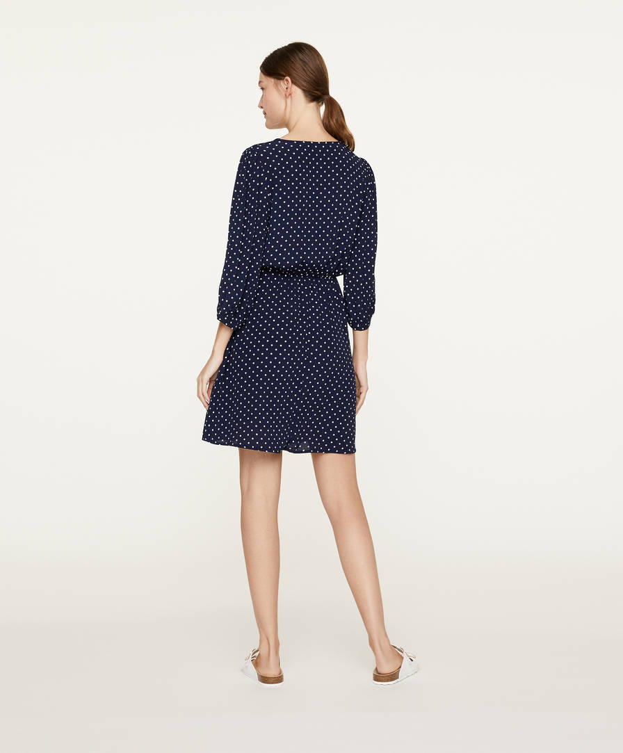 oysho polka dot dress