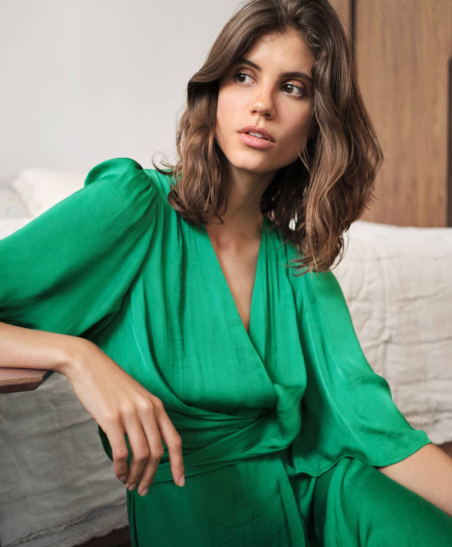 Satin Finish Dress Most Wanted Pyjamas And Homewear Oysho Kazakhstan