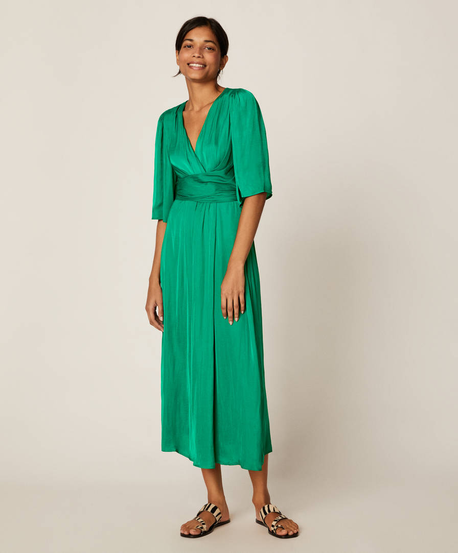 Satin Finish Dress Oysho Turkiye