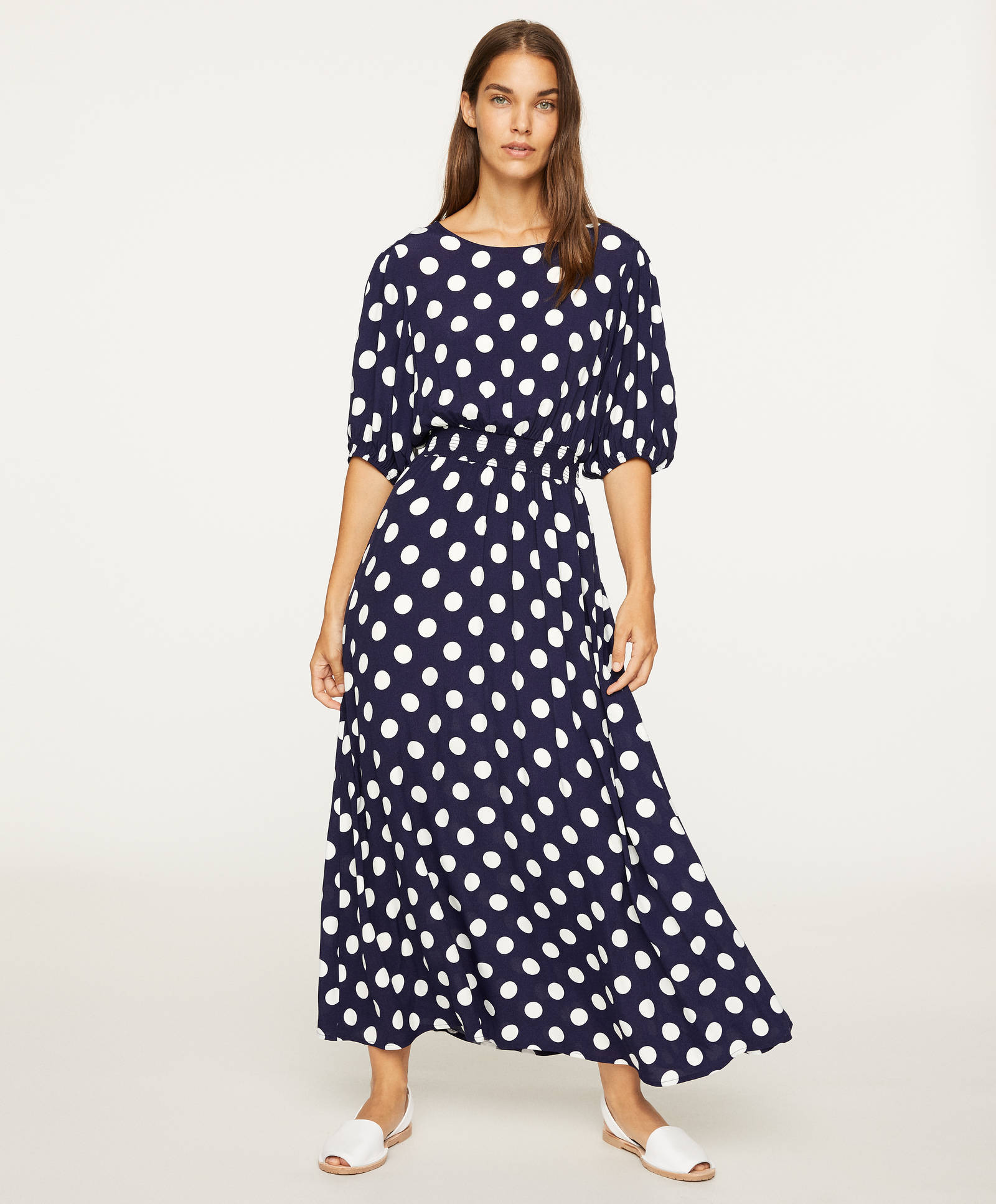 oysho polka dot dress