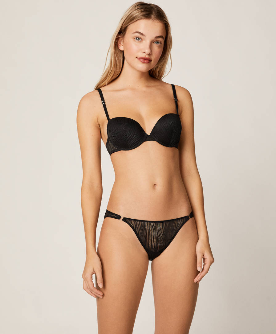 Zebra Bra With Light Padding Lightly Padded Bras Lingerie Oysho Turkiye