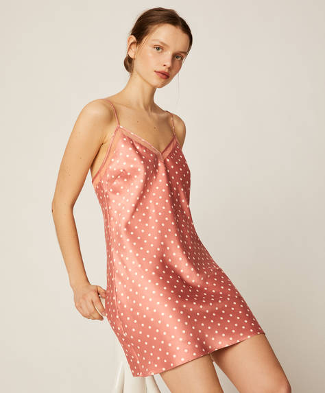 oysho polka dot dress