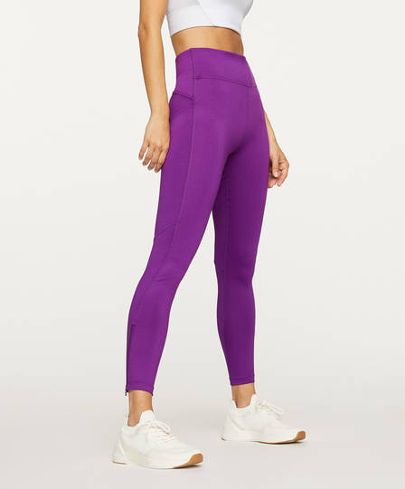 purple running tights