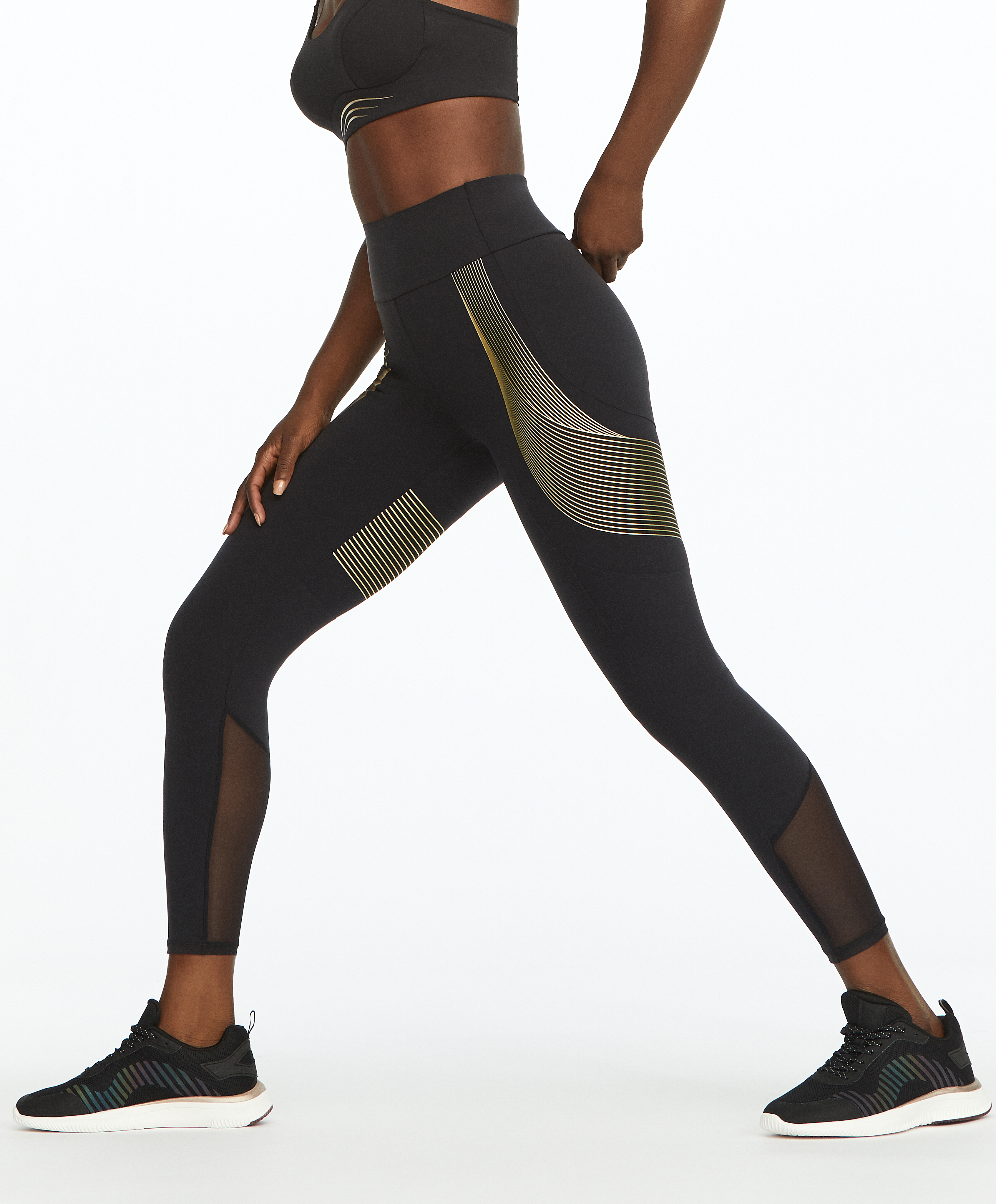 gold compression tights