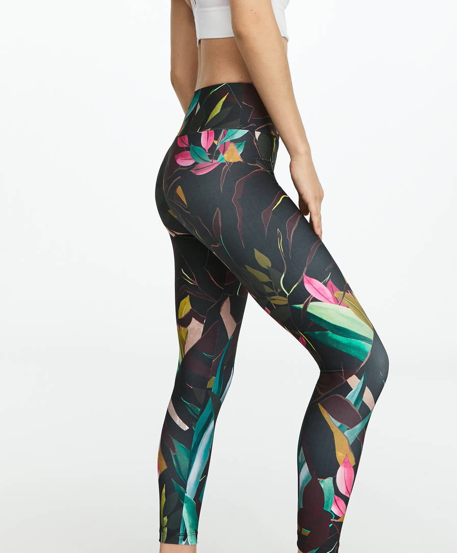 Tropical print leggings clearance