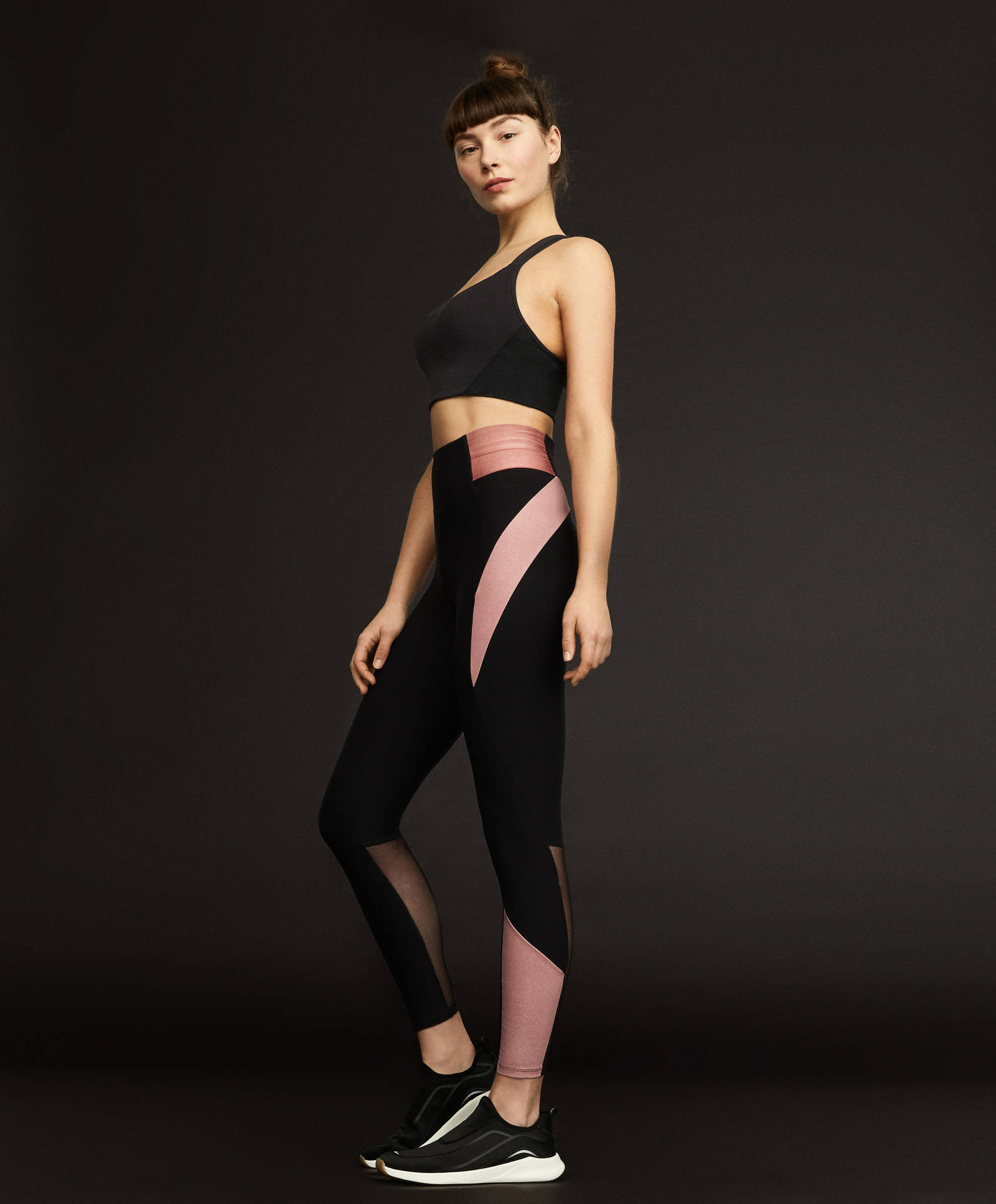 Oysho - Shiny block compression leggings