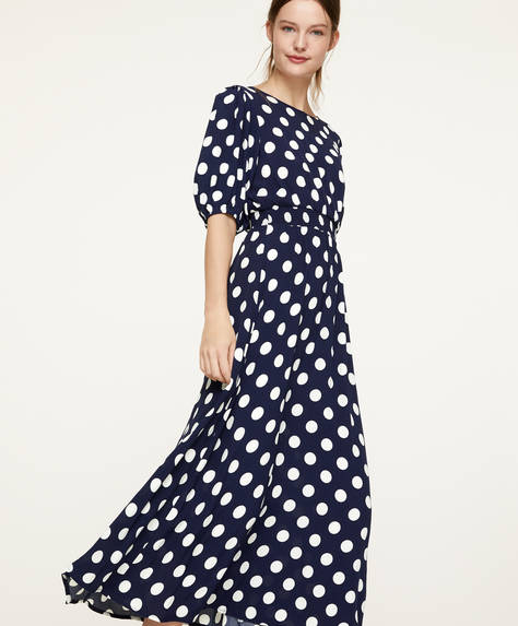 Jurk Met Stippen Null Spring Summer 2020 Oysho Belgie Belgique