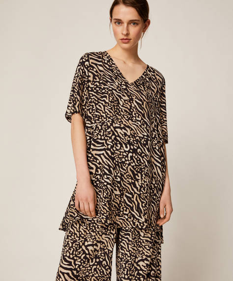 oysho leopard dress