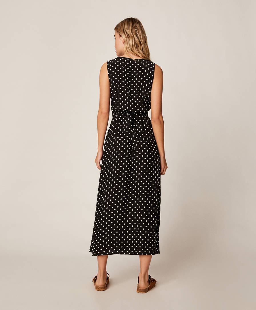 oysho polka dot dress