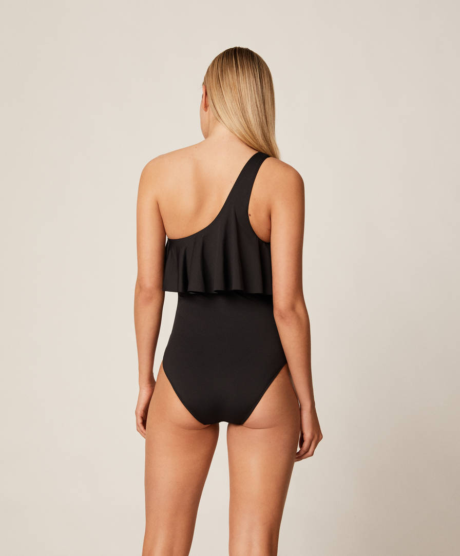 Asymmetrical Ruffle Swimsuit Swimsuits And Trikinis Swimwear