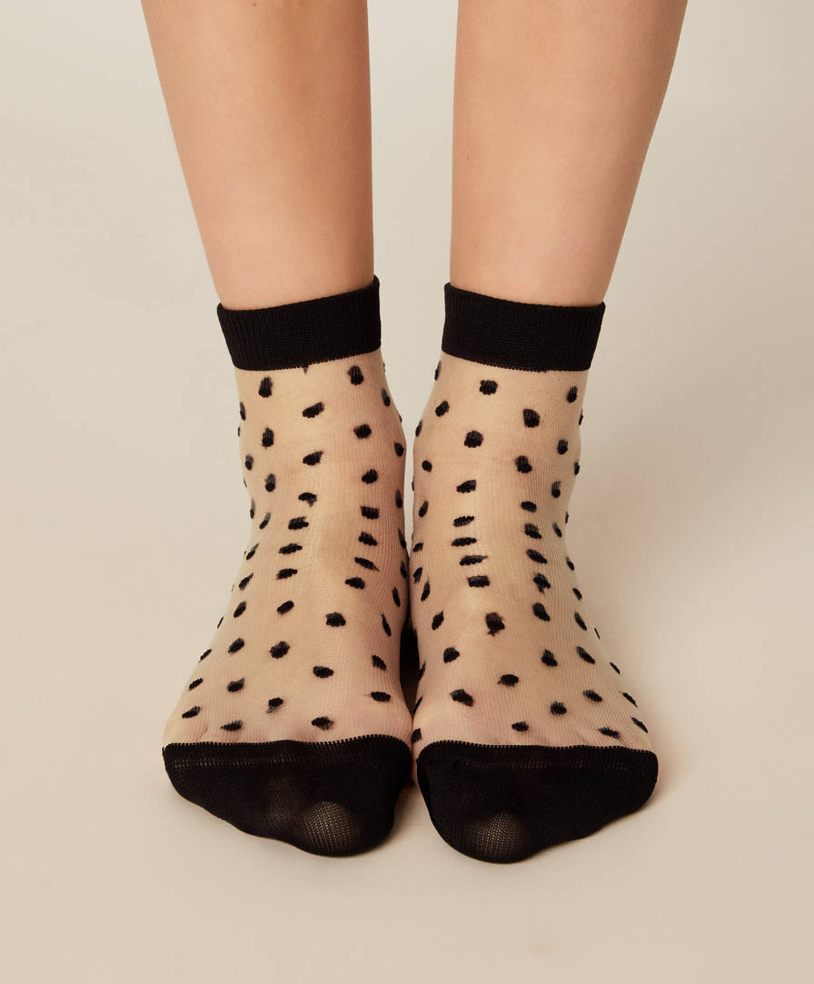 1 Pair Of Regular Dotty Socks Long Socks Socks Pyjamas And Homewear Oysho Turkiye