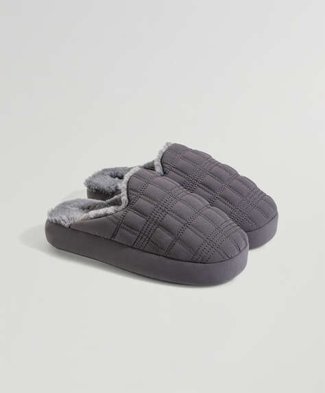 Nylon platform slippers