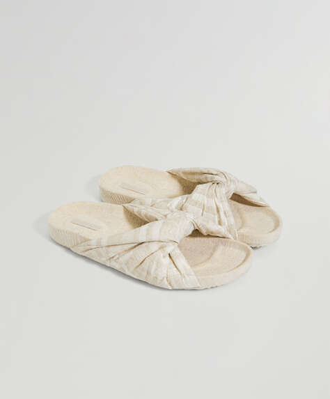 Linen sandals