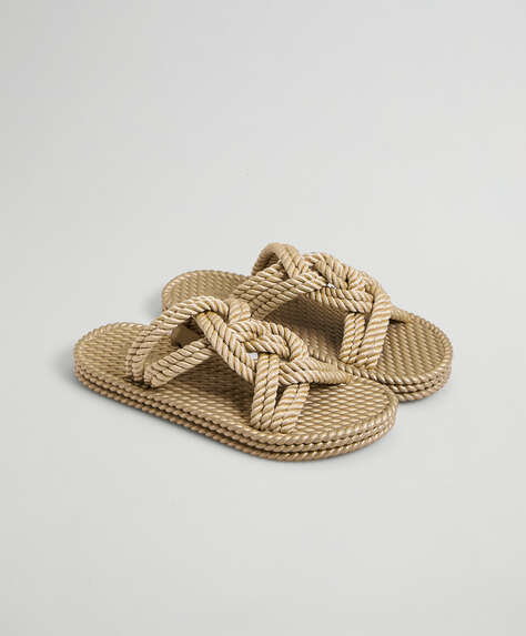Rope rubber sandals