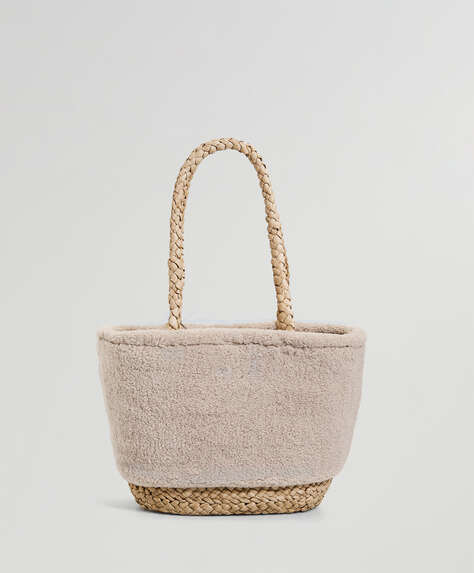 Fleece basket bag