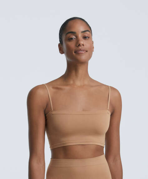 Soft-touch strappy top