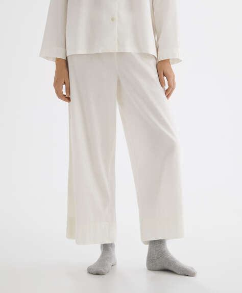 Pantaloni culotte 100% cotone