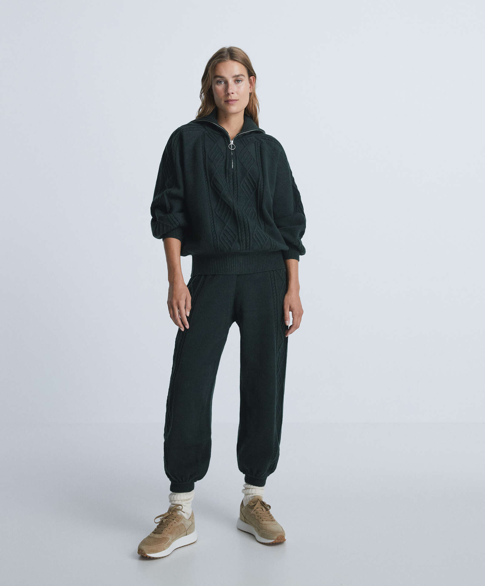 Oysho - Pantalón jogger punto