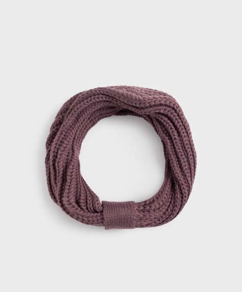Knit turban headband