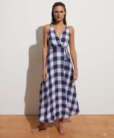 a gingham dress