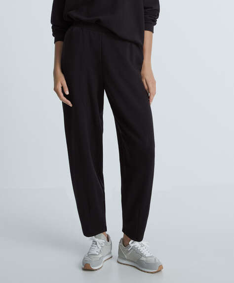 Cotton slouchy trousers