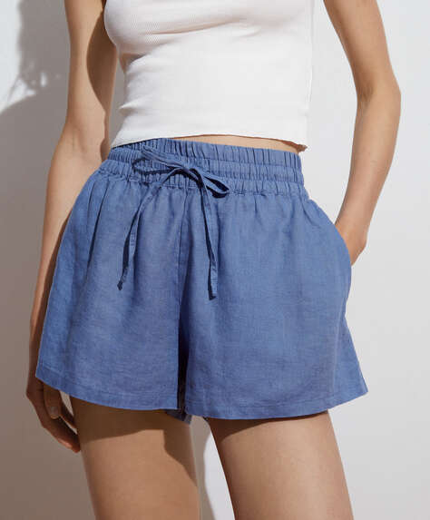 Shorts 100% lino